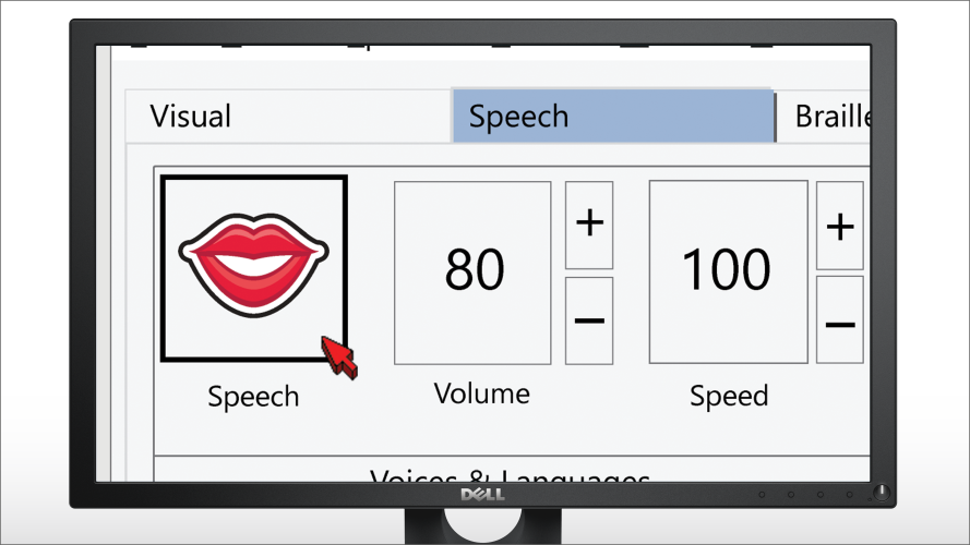 Human Sounding Speech Picture